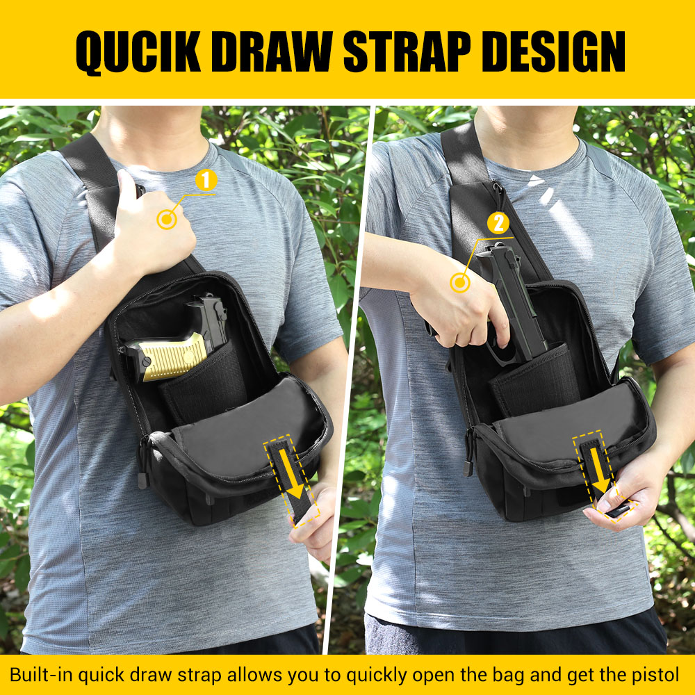 Tactical Pistol Gun Bag Concea - Edc Carry Handgun recension och pris