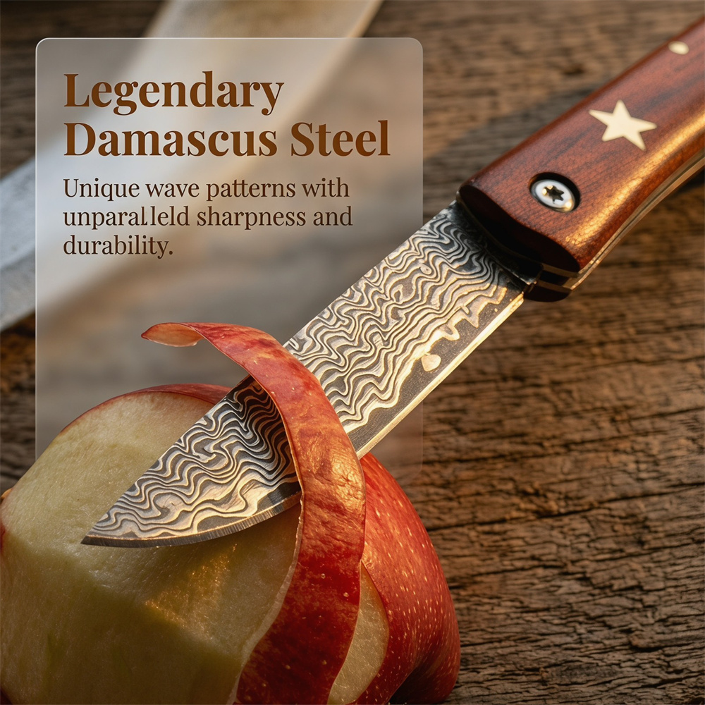 Compact Outdoor Survival Damas - Edc Pocket Carry Fixed Blade recension och pris