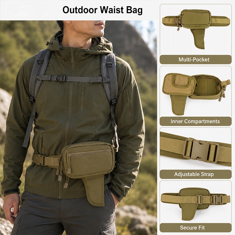 Multifunctional Waist Bag Nylo - Edc Carry Fanny Pack recension och pris
