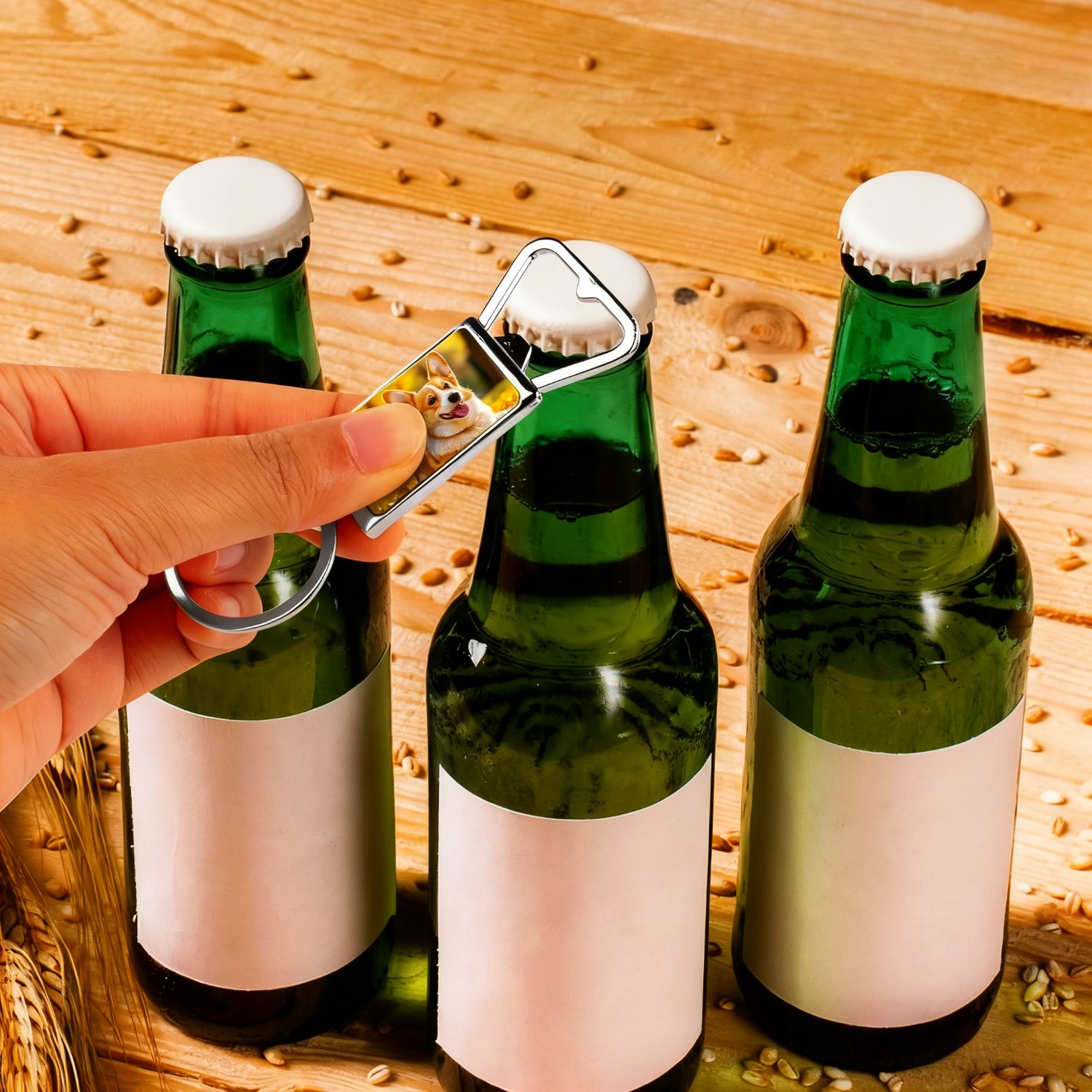 10pcs Sublimation Blanks Keych - Bottle Opener Keyring recension och pris