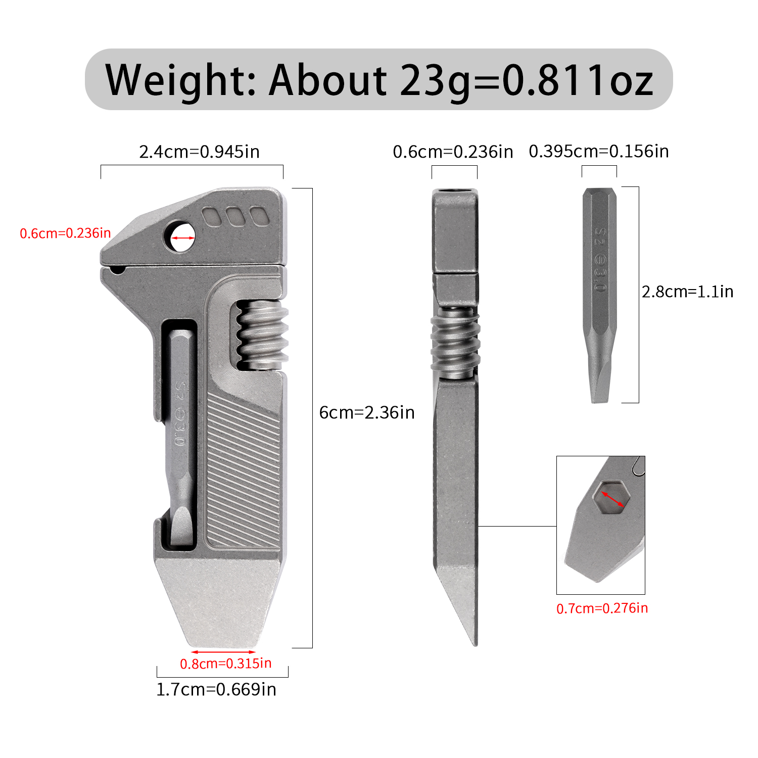 Titanium Alloy Mini EDC Multi  - Edc Gear Every Day Carry recension och pris